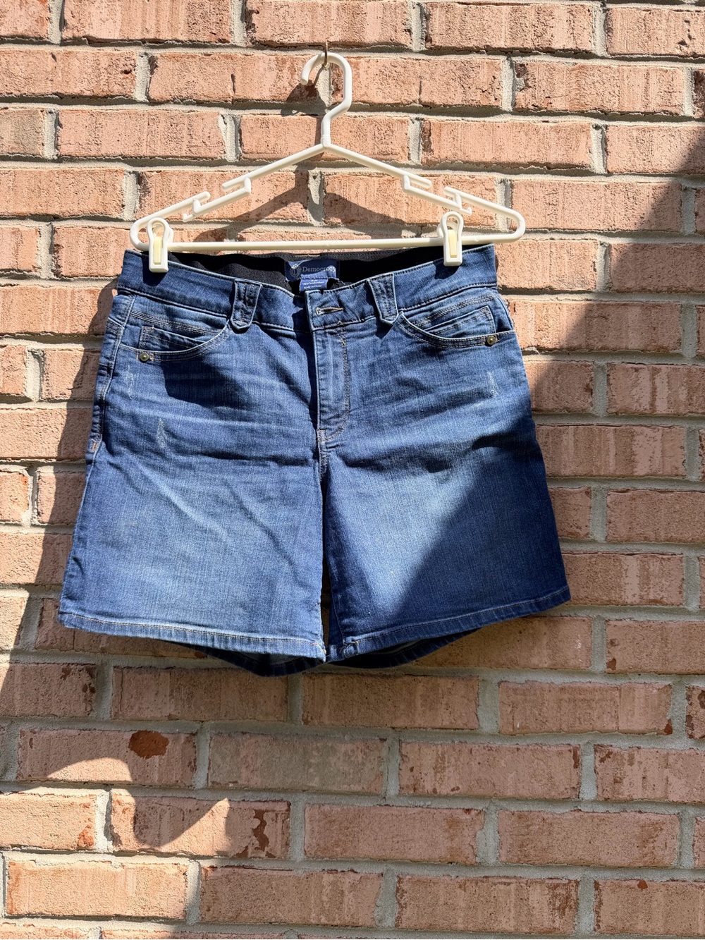 Democracy Dark Blue High-Rise Jean Shorts